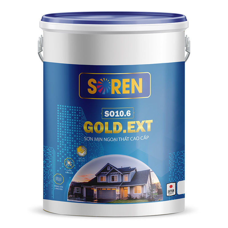 Sơn mịn ngoại thất cao cấp Gold.Ext SO10.6 6Kg